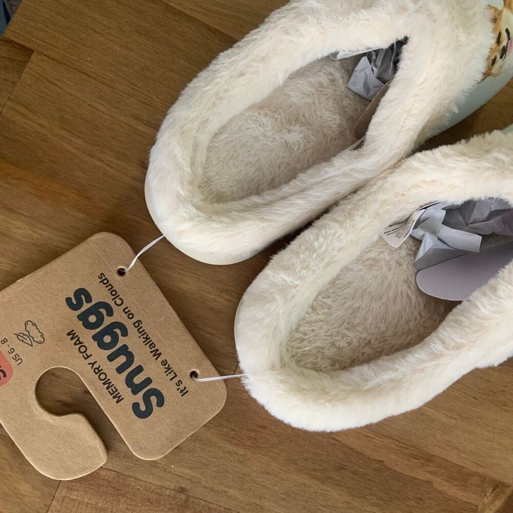 New✨ SNUGGS Corgi Indoor / Outdoor Slippers (Sz 6-8) - Picture 3 of 7